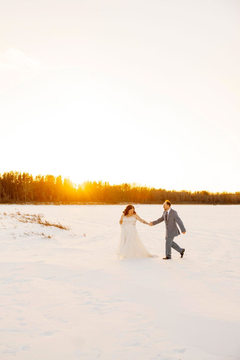 Winter Wedding Magic at The Emerald Cottage Brainerd